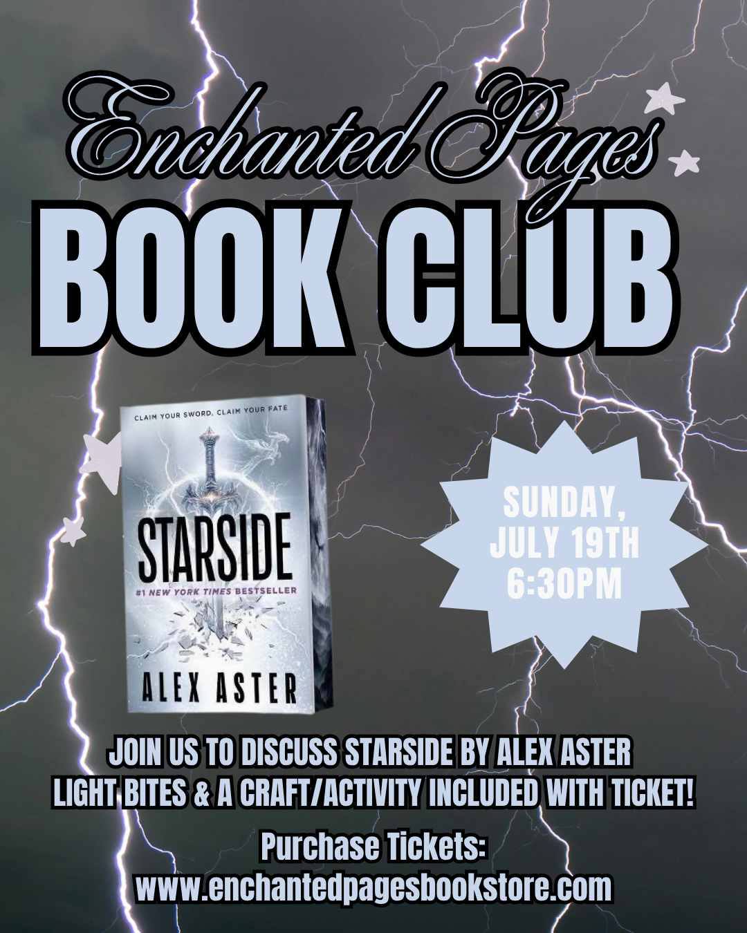 Starside Book Club - Sunday, July 19th : 6:30PM-8:30PM